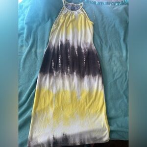 Yellow and Gray Dress